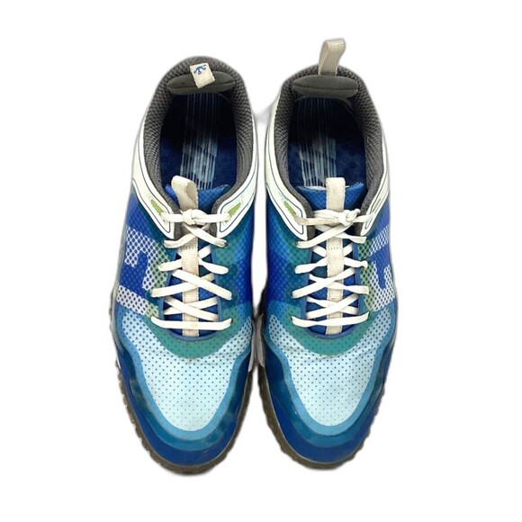 Footjoy Flex-Zone Freestyle-Men's 11(M) Blue & White Soft Spike Golf Shoe- 57340 - Picture 4 of 9